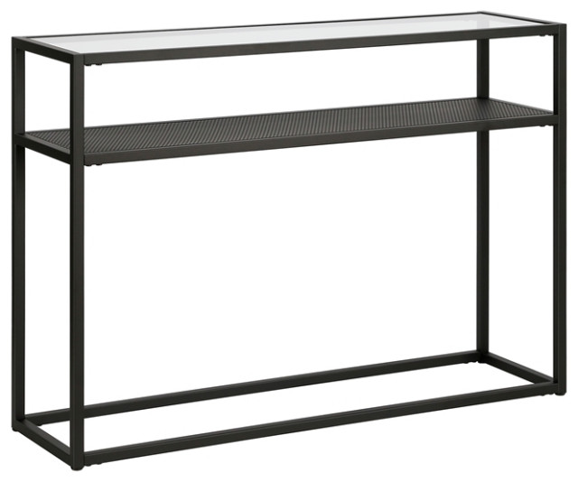 Henn&Hart Metal Two Shelf Black and Console Table - Contemporary - Console  Tables - by Homesquare | Houzz