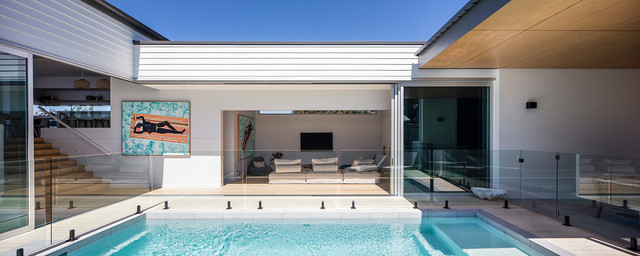 Sunshine Beach House amerikansk-craftsman-pool
