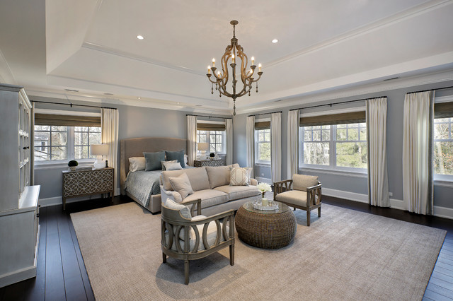 Sophisticated Hamptons nyklassisk-sovrum