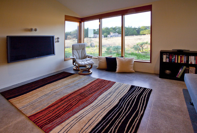Meadow House contemporary-home-theatre