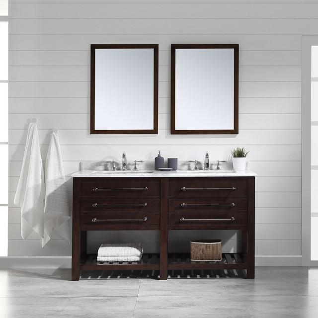 Harry Single Vanity, Java Brown, 60