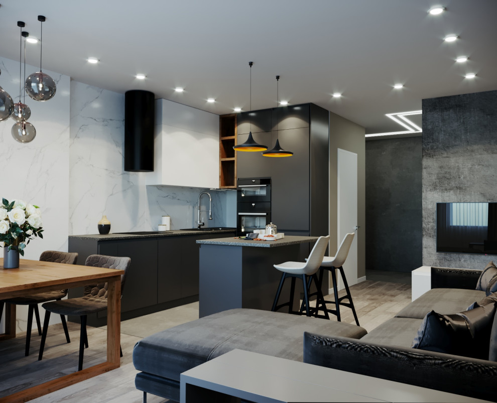 Дизайн трехкомнатной квартиры в Новосибирске