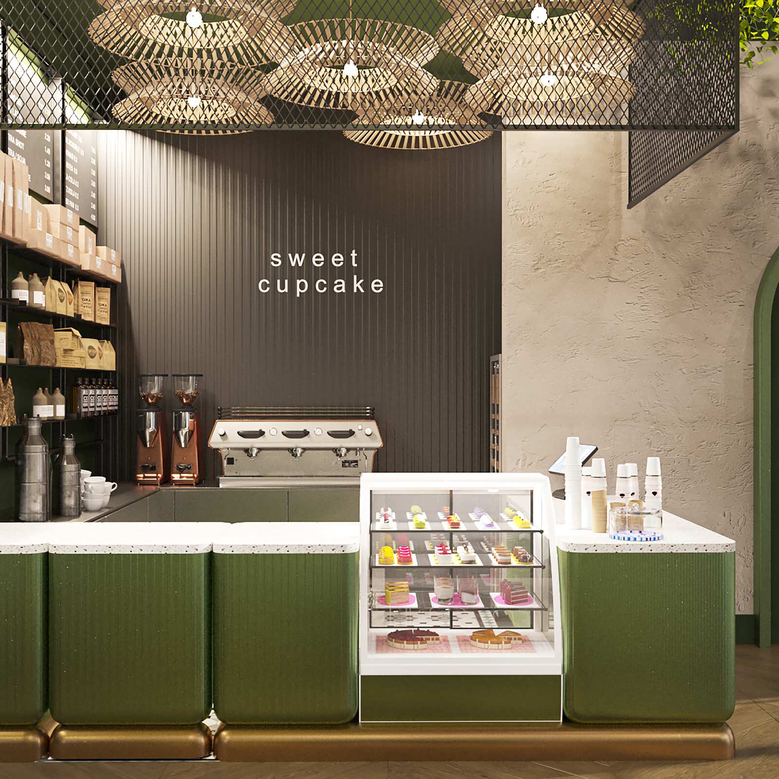 Дизайн-проект интерьера Кафе-Кондитерская
