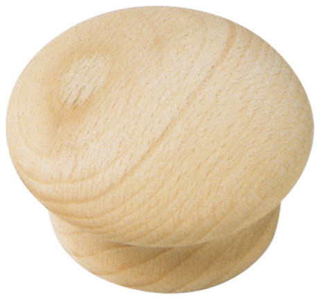 2" Au Natural Wood Mushroom Knob