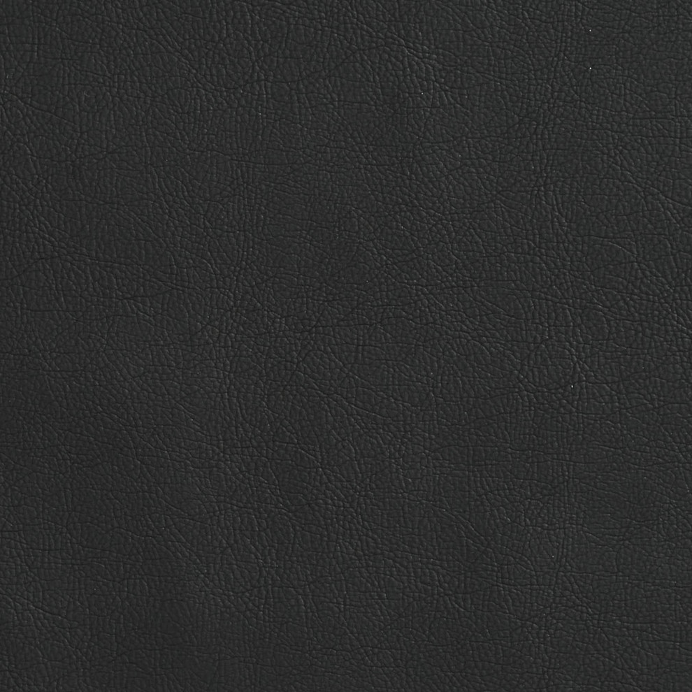 Black Matte Breathable Leather Look And Feel Upholstery By The Yard