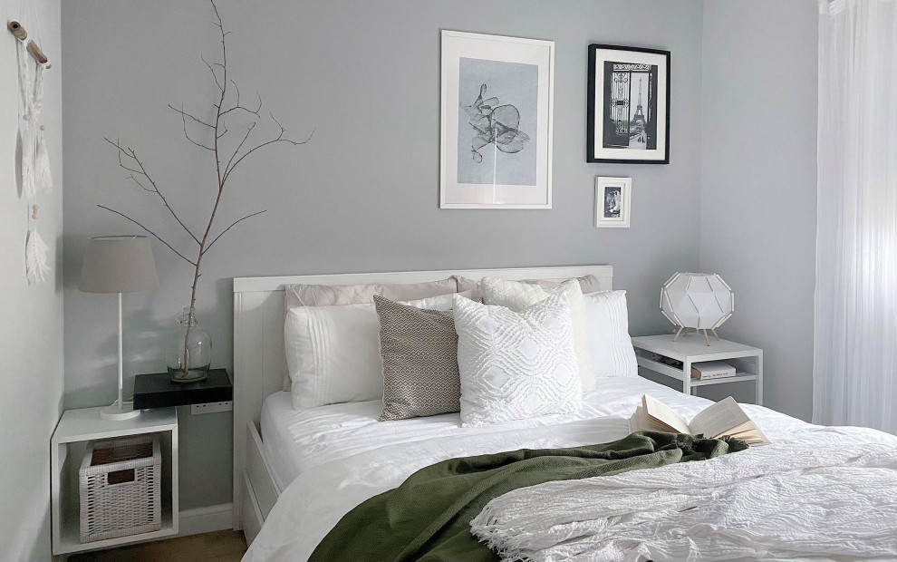 Inspiration for a scandi bedroom in Cambridgeshire.