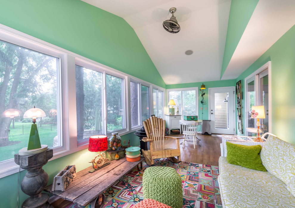 Shabby-Chic Country Kitchen & Sunroom
