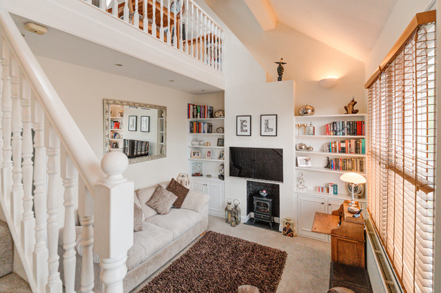 Stephenson Road contemporary-vardagsrum