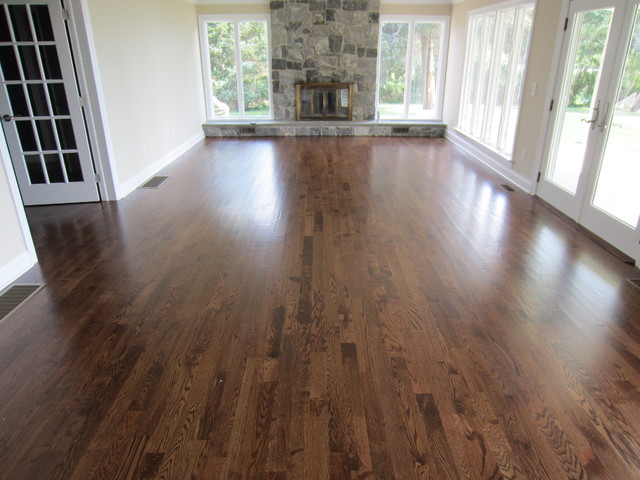 red oak living room table group