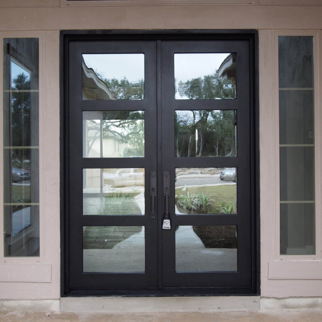 Iron French Entry Doors Modern Entry Seattle by Glory Iron