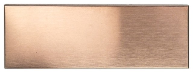2 X6 Metal Subway Tile Copper Contemporary Wall And Floor 2 X6 Metal Subway Tile Copper
