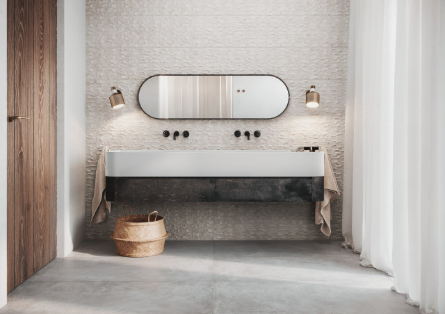 Roots modern-badezimmer