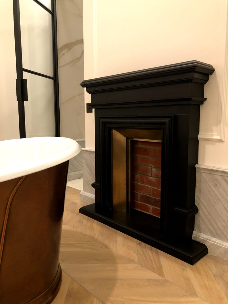 Камин из мрамора