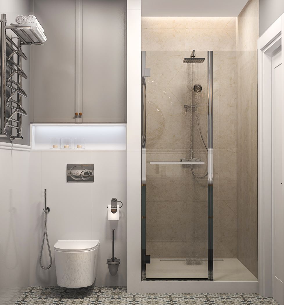 Дизайн - проект однокомнатной квартиры 38 кв.м. г. Москва