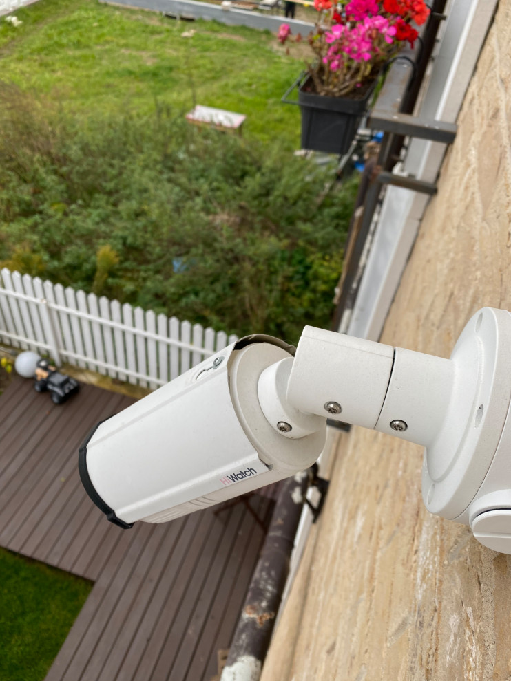 Камера на заднем дворе