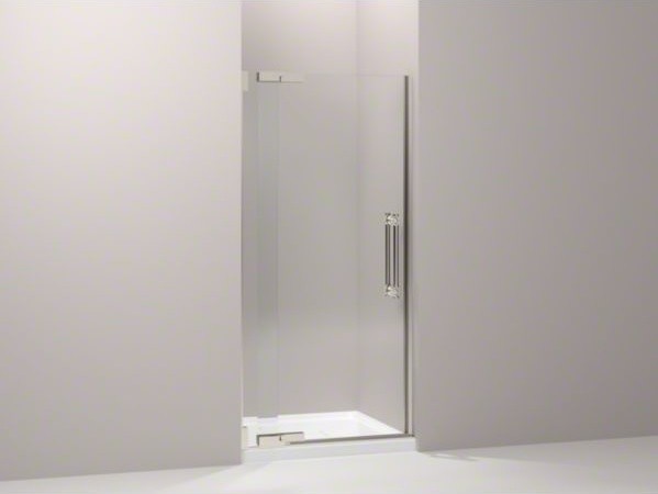 KOHLER Pinstripe(R) pivot shower door, 72-1/4" H x 36-1/4 - 38-3/4" W, with 3/8"