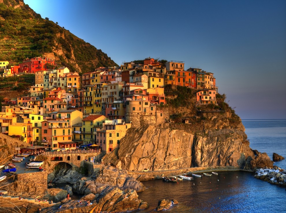 Sunset On Manarola Italy Print Beach Style Prints And Posters By Posterazzi