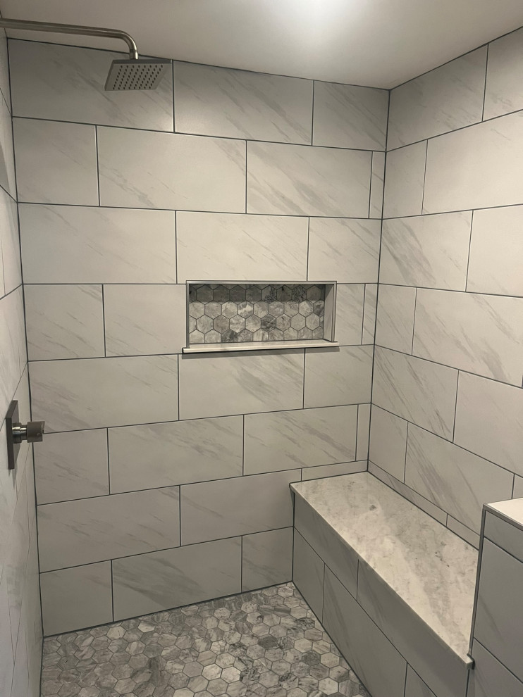 Large walk-in shower
