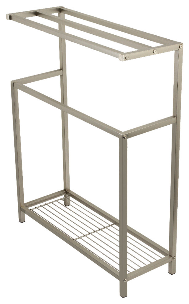 Kingston Brass Freestanding Iron Towel Rack Contemporary Towel