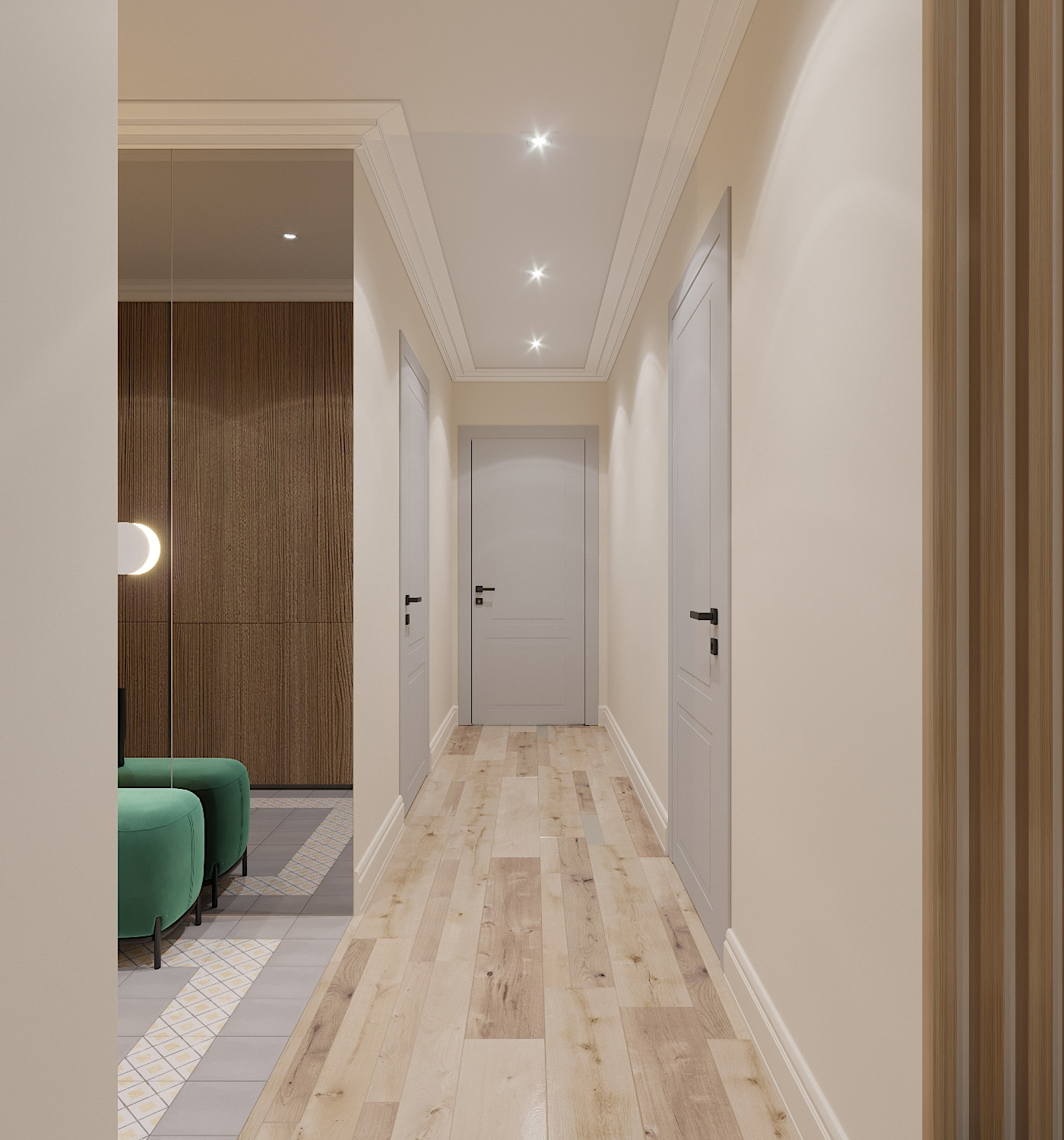 Яркая квартира для дождливого города