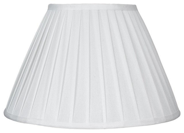 Faux Silk Side Pleat Lamp Shade, 12" - Traditional - Lamp Shades - by ...