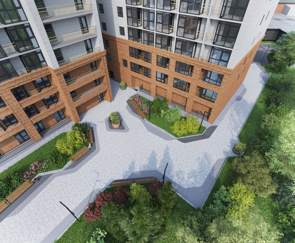 Благоустройство ЖК "НОРМАНДИЯ НЕМАН", СК "СТРИЖИ", Новосибирск