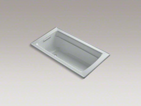 KOHLER Archer(R) 60" x 32" drop-in bath with Bask(TM) heated surface and reversi