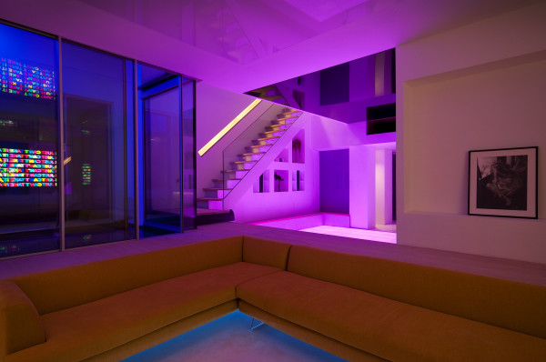 modern basement lighting