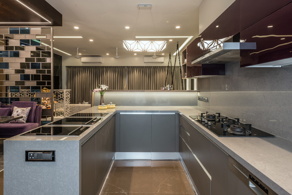 Photo of a contemporary kitchen in Mumbai.