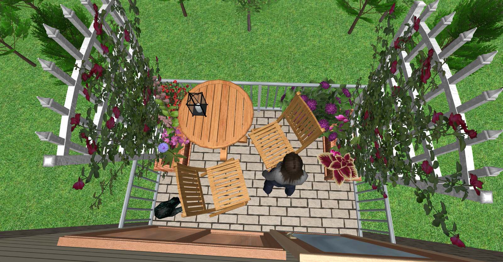 Открытый балкон