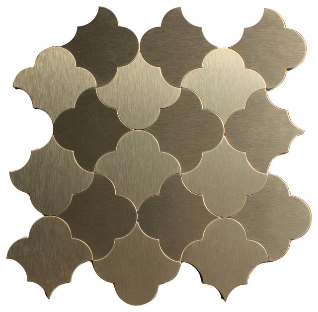 Moroccan Style Aluminum L And Stick Mosaic Tile 11 X11 Moroccan Style Aluminum L And Stick Mosaic Tile 11 X11 Rose Gold