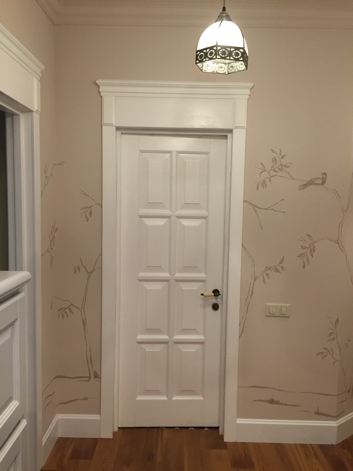 Дверь массив дуба Эпир 1 белая эмаль