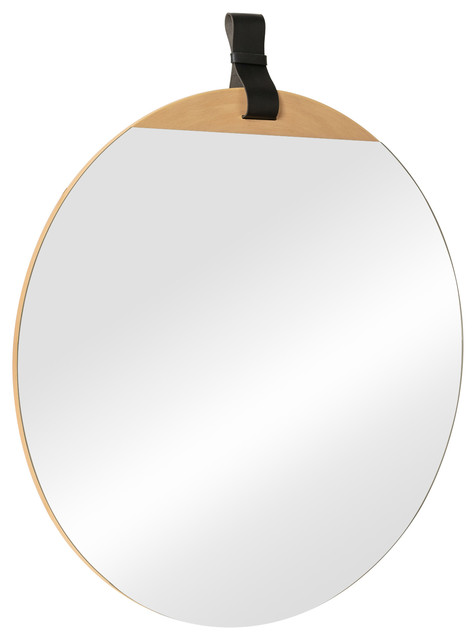 Heppner Wall Mirror Contemporary, Tate Round Metal Framed Wall Mirror
