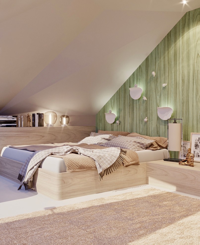 Интерьер двухуровневой квартиры в Калининграде.