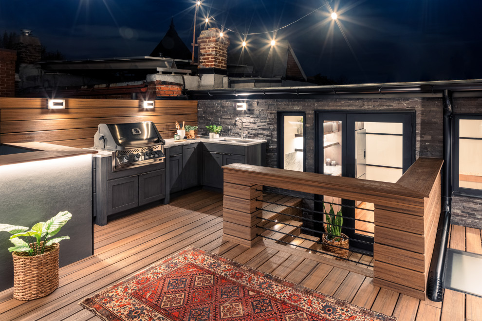 Modern Roof Deck Addition in Capitol Hill, Washington, DC Modern