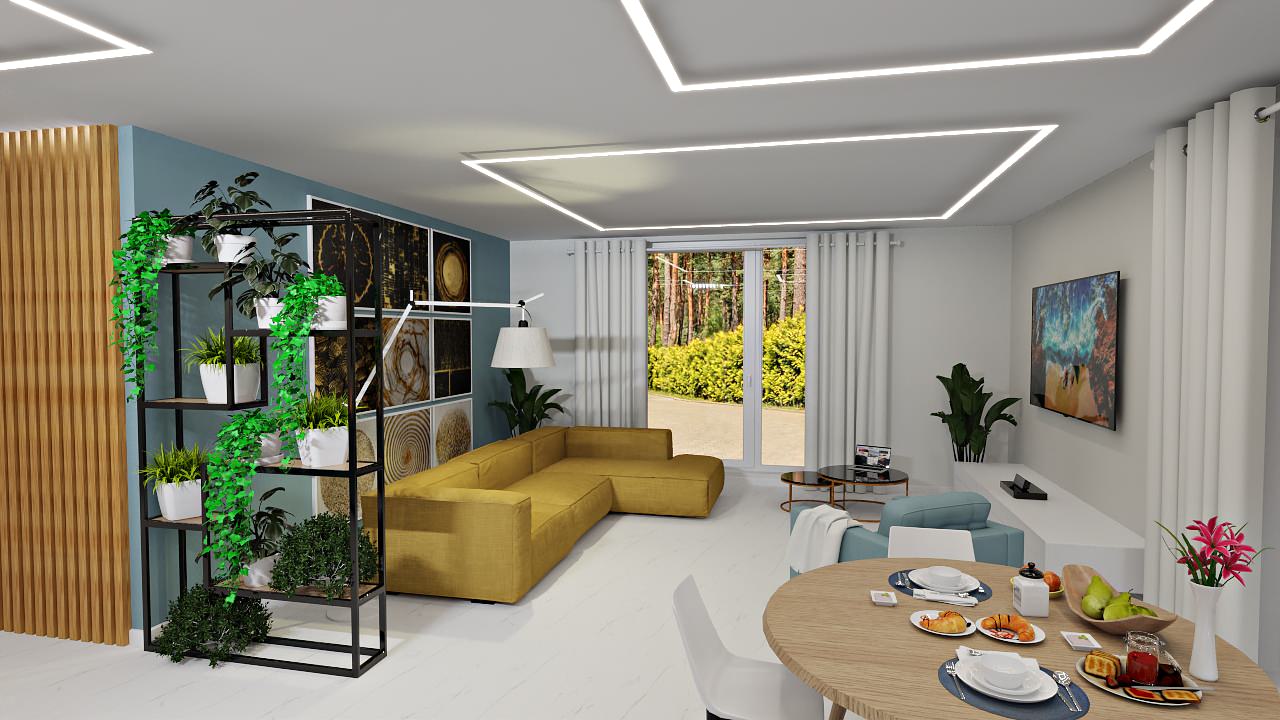 Гостиная, искусственное освещение