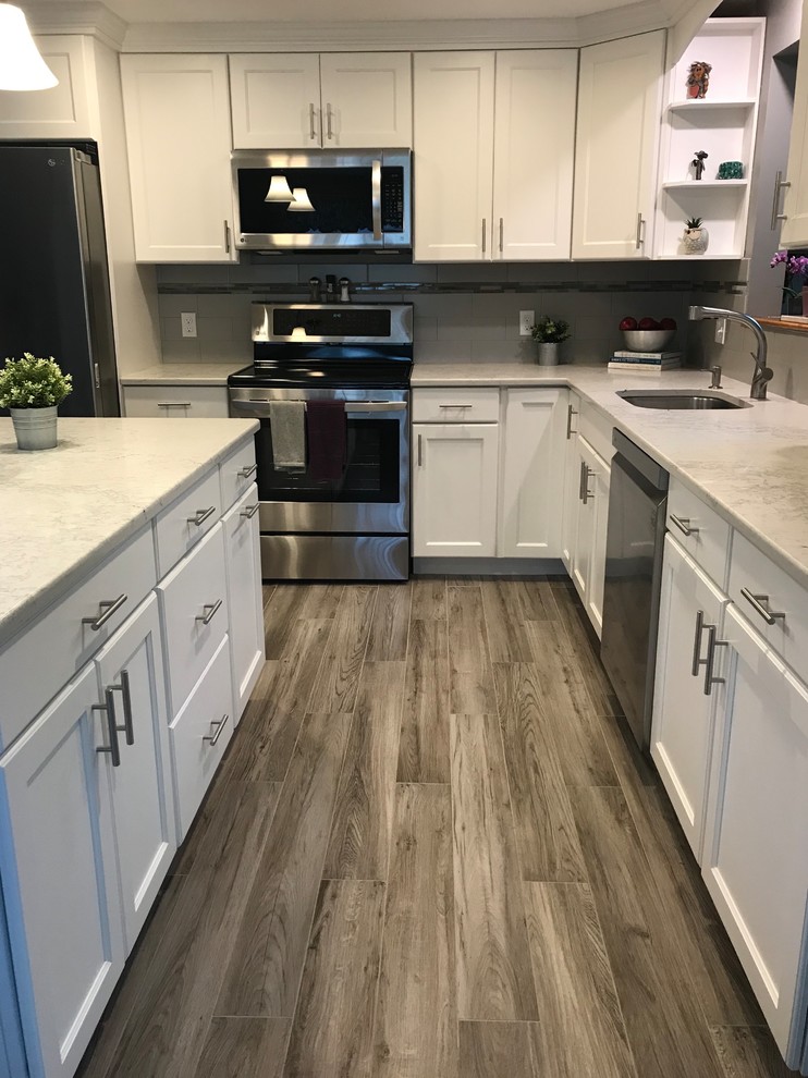 Transitional kitchen photo in Providence
