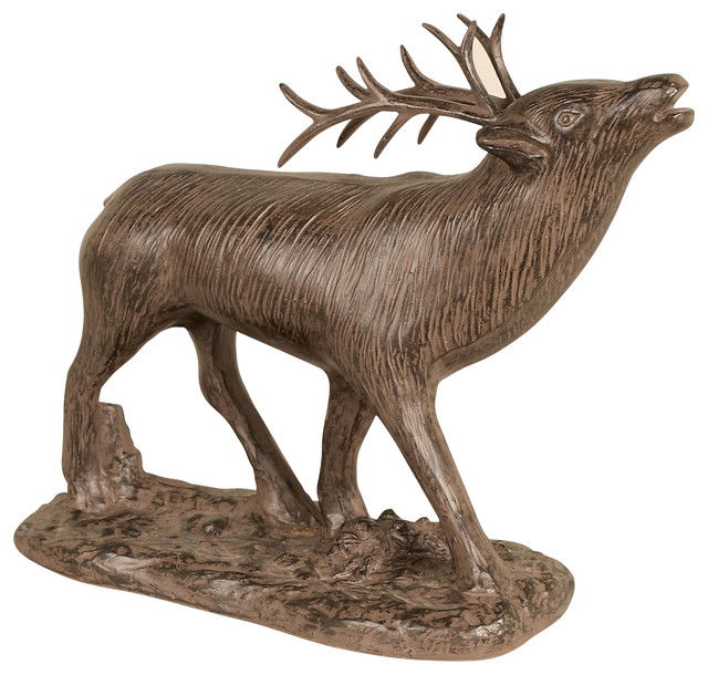 Resin Elk Statue Rustic Decorative Objects And Figurines by