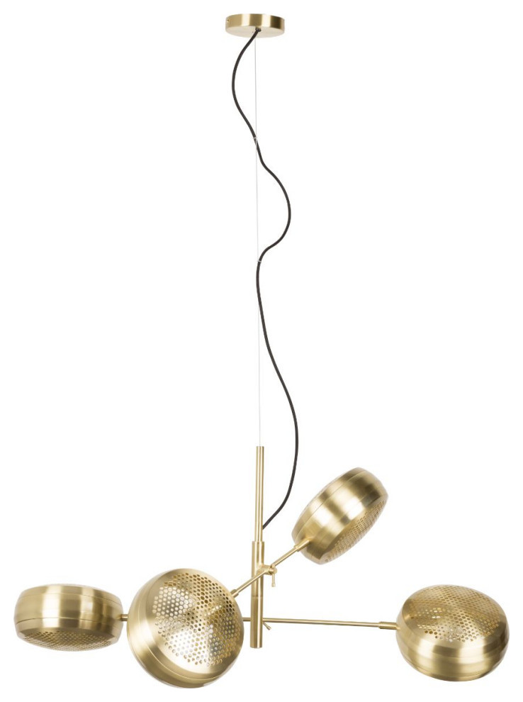 Gold 4-Light Pendant Lamp | Zuiver Gringo Multi - Transitional - Pendant  Lighting - by Luxury Furnitures | Houzz