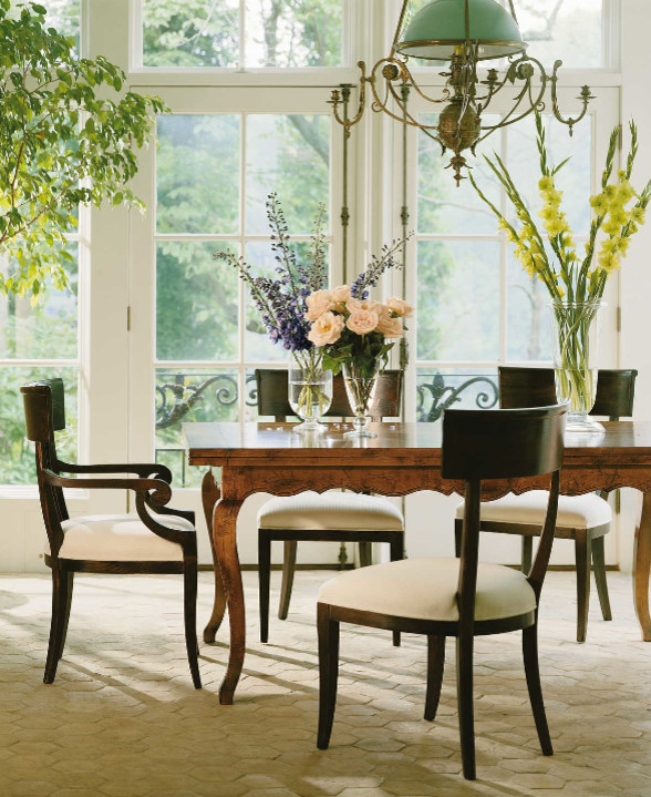 Transitional dining room photo in Seattle