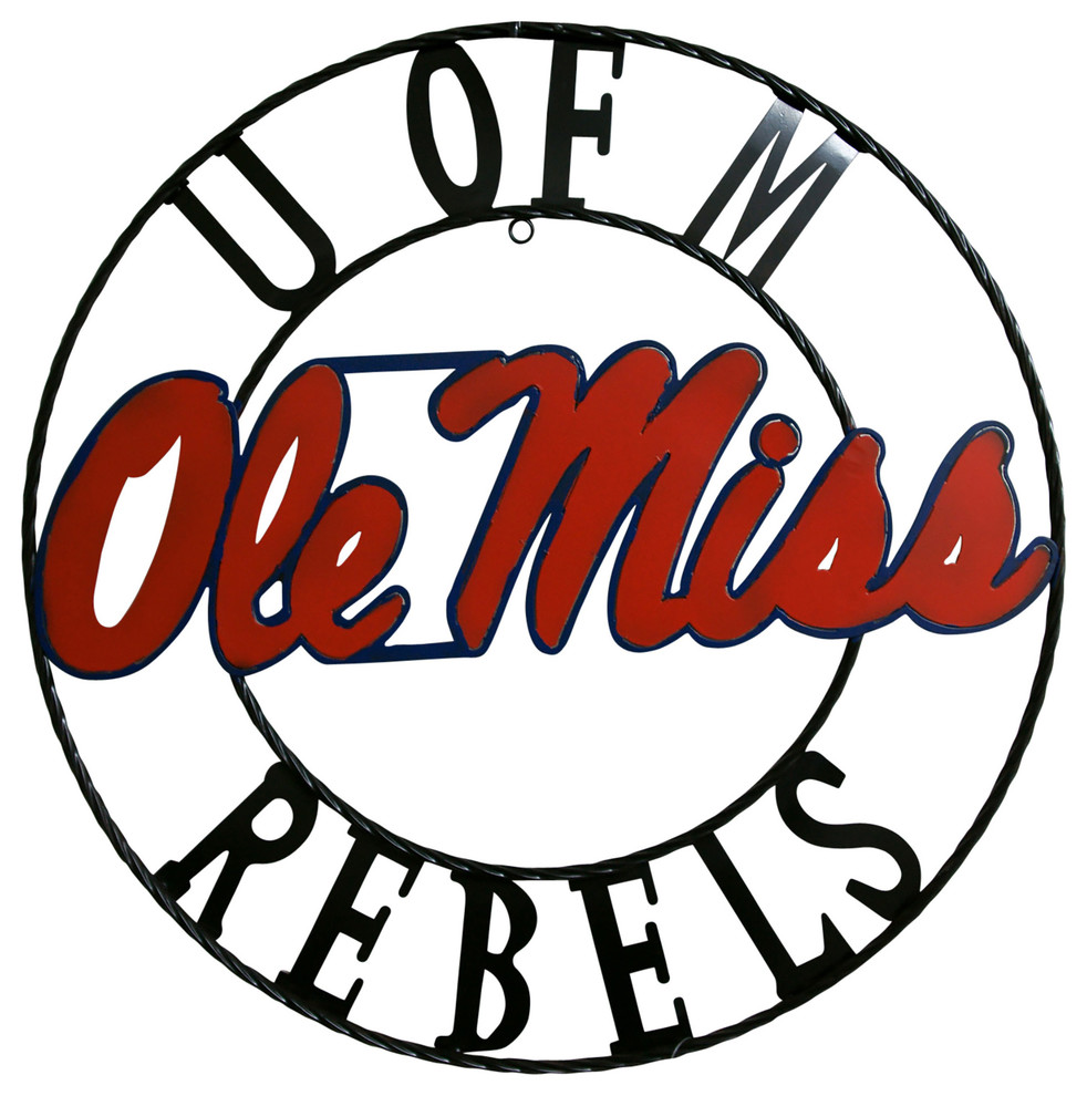 Ole Miss Rebels Wrought Iron Wall D?cor, 18"