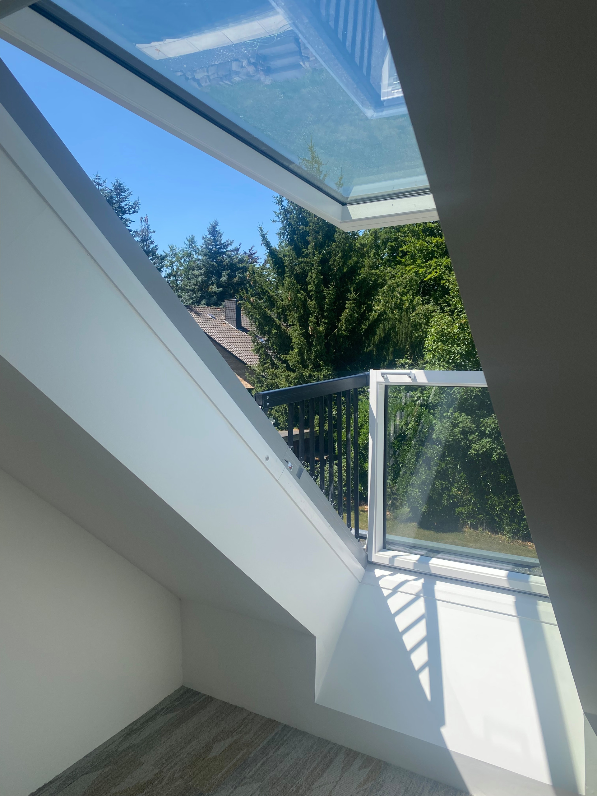 Dachumbau mit Wendeltreppe