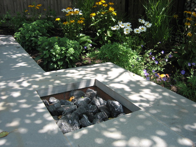 Built In Fire Pit - Traditional - Patio - Boston - by Nilsen Landscape