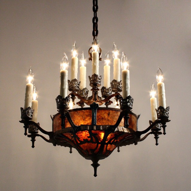 Antique Gothic Revival Lighting - Mediterranean - Chandeliers ...