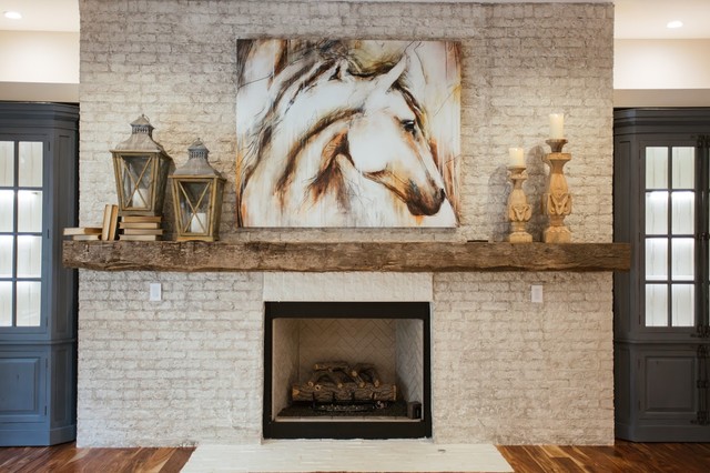 Reclaimed Timber Fireplace Mantels - Rustic - Living Room - Atlanta - by  Waters Edge Woods | Houzz AU