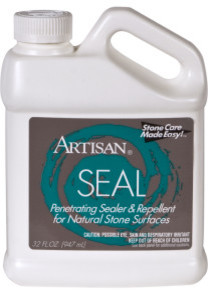 Artisan SEAL Penetrating Sealer & Repellent for Natural Stone Surfaces 32 oz