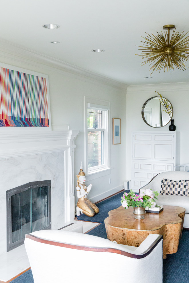 Joyful Jewel Tones in Seattle Eclectic Living Room Seattle by