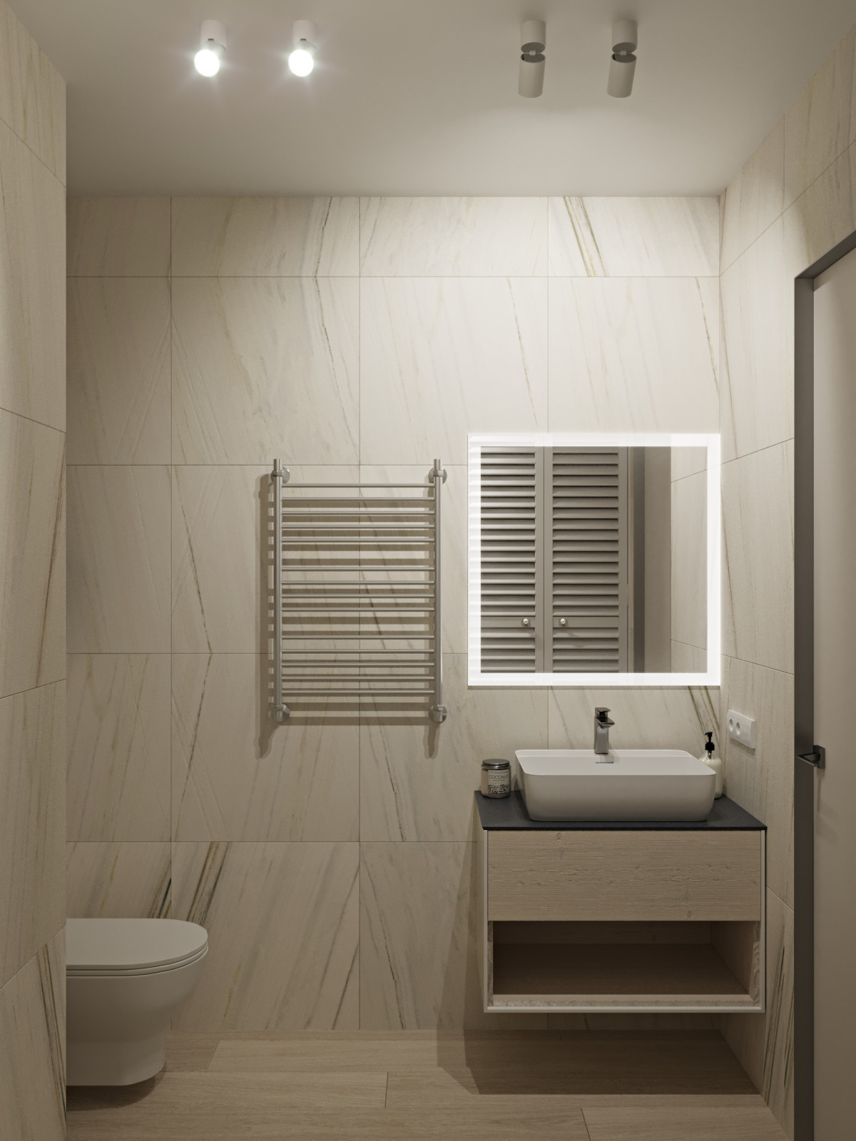 Проект трехкомнатной квартиры для дамы с собачкой.