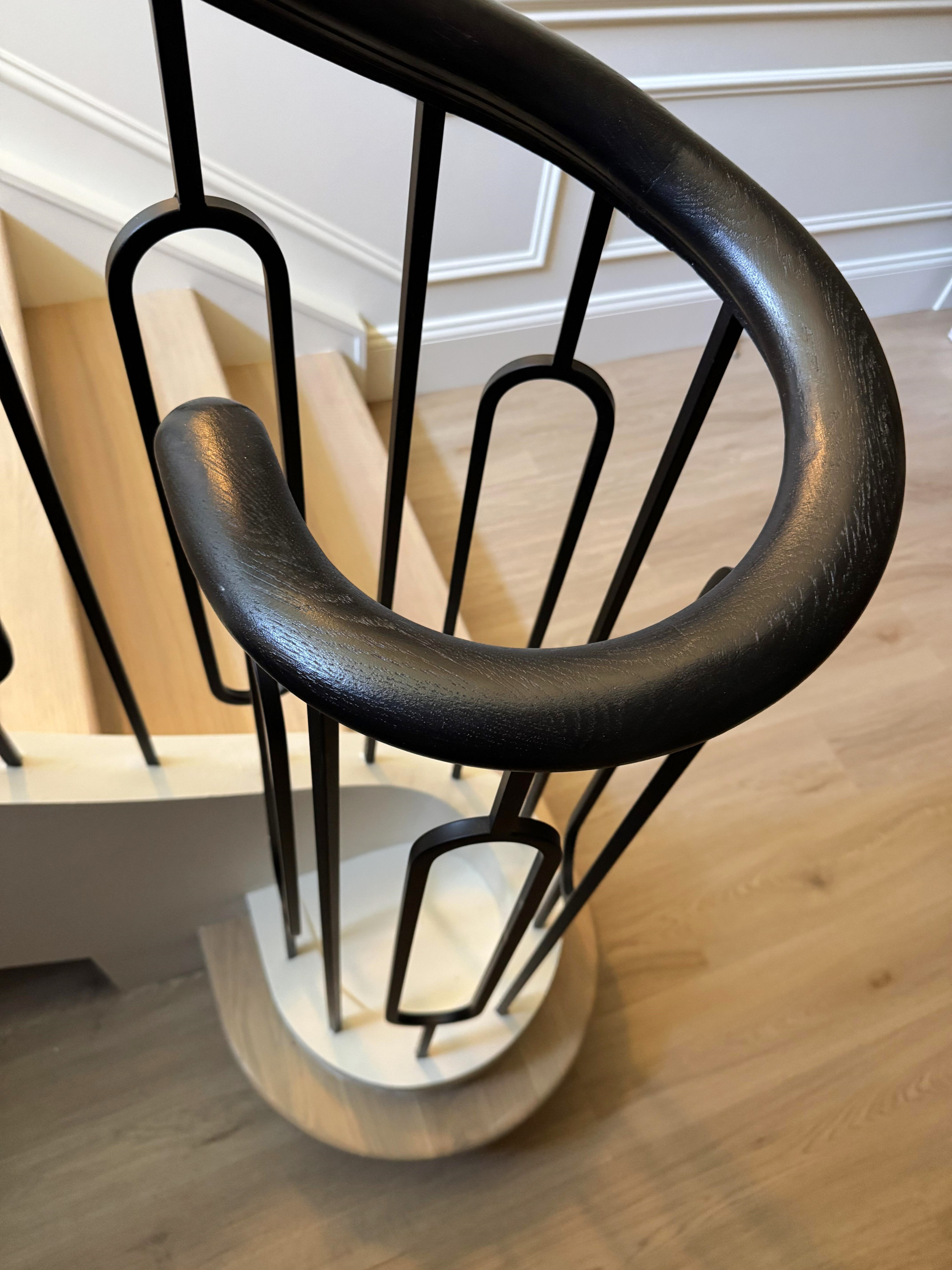 134_Stunning Straight Stair with an Elliptical Twist, McLean, VA 22101