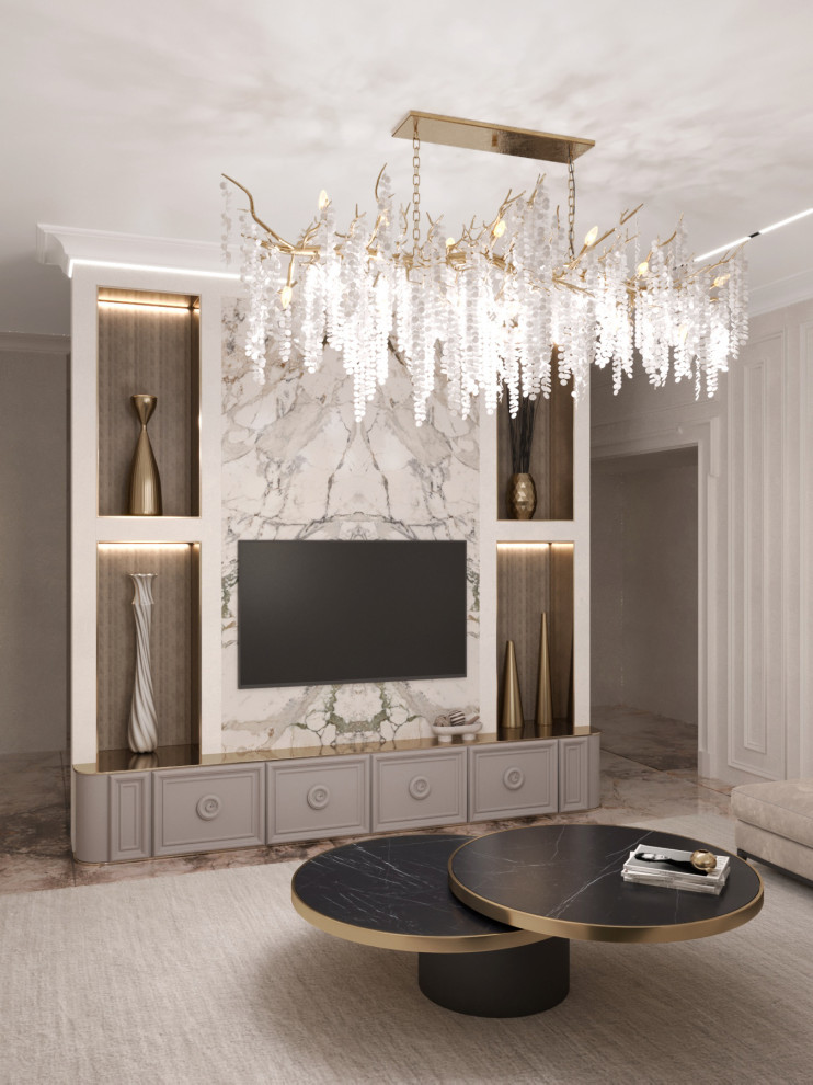 Проект кухни-гостиной в частном доме г. Орел